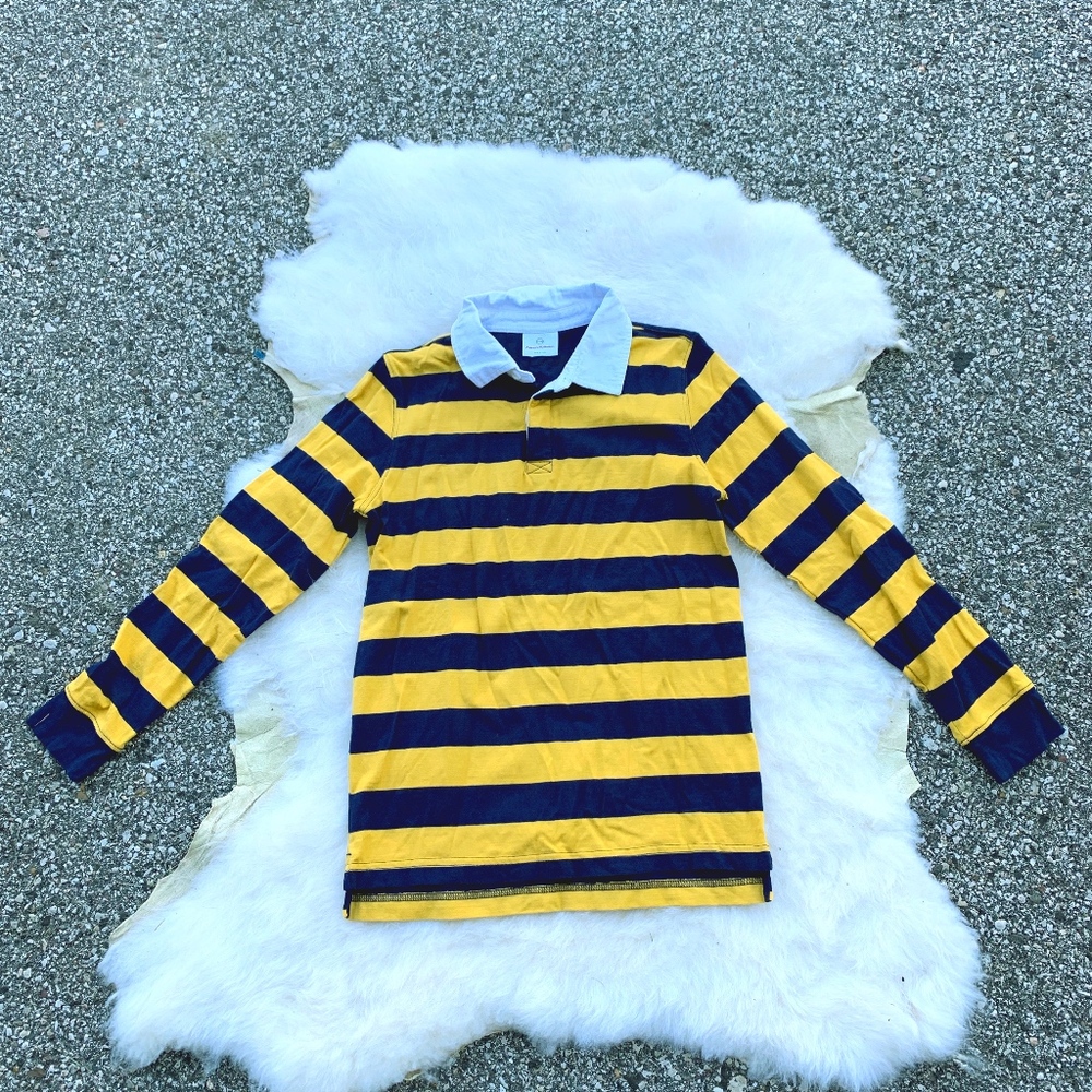 Hanna Andersson Striped Collared Rugby